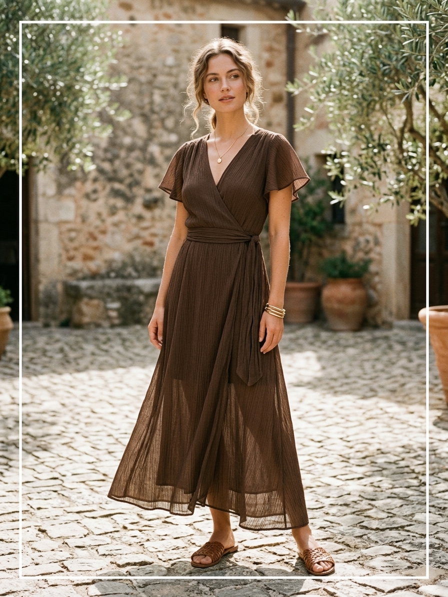 Applications – Spring Summer Crinkle Woven Fabric, Elegant Drape for Ladies Garment
