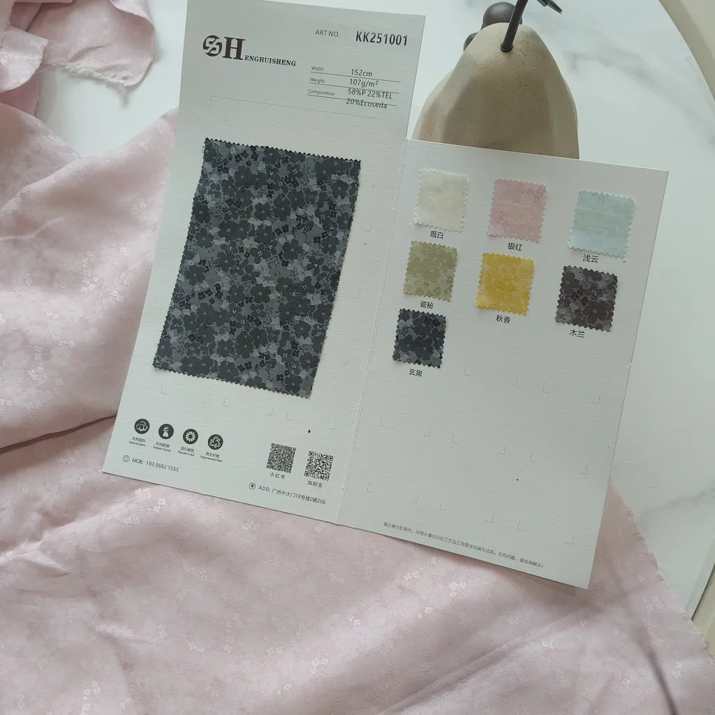 Color Options – 58% Polyester 22% Tencel 20% Viscose Floral Jacquard Fabric, Shiny Soft Drape Material for Cheongsam Hanfu Dresses