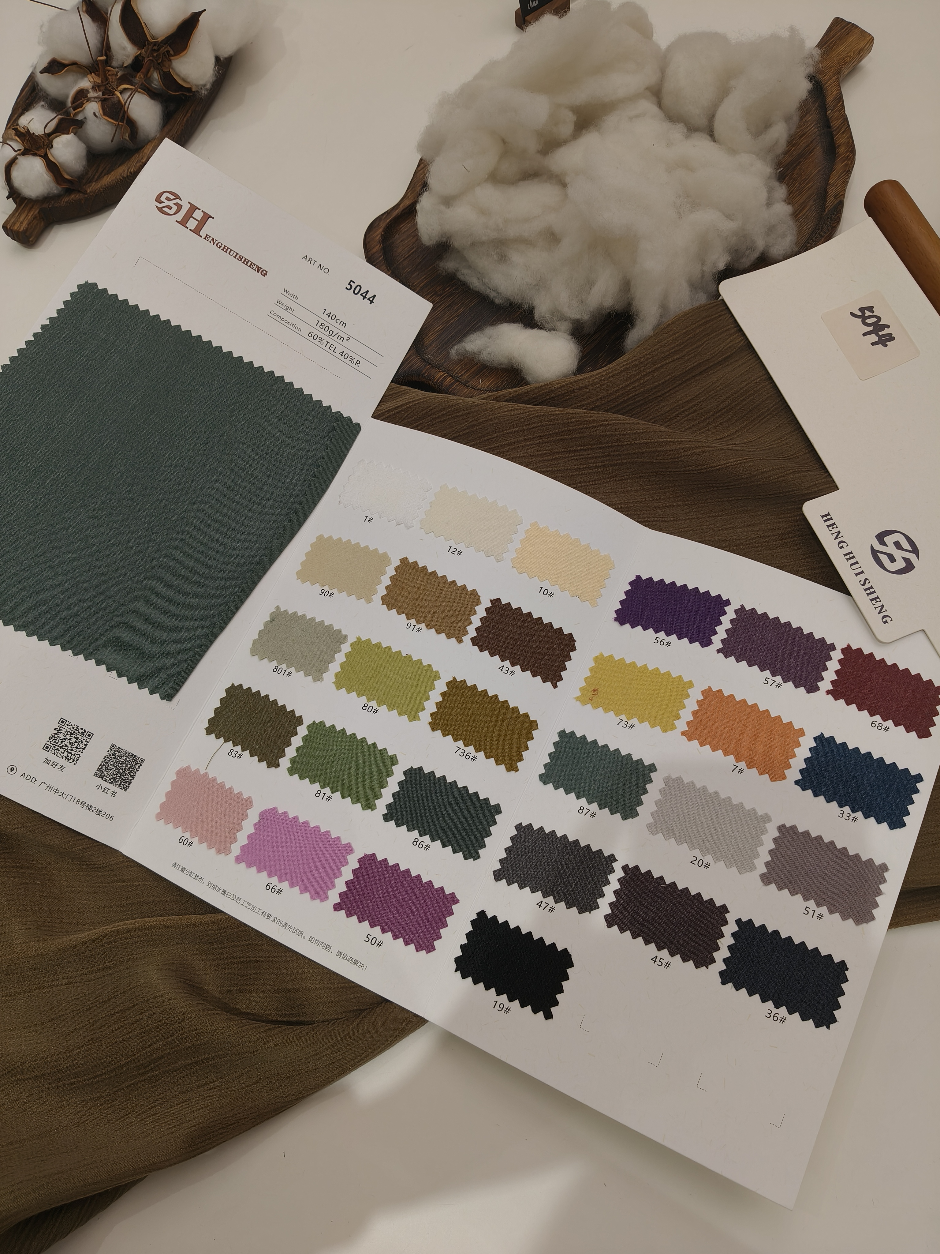 Color Options – Spring Summer Crinkle Woven Fabric, Elegant Drape for Ladies Garment